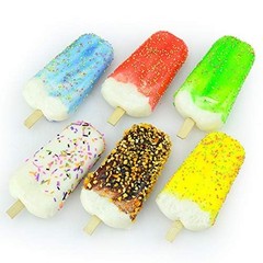Artificial Ice Cream Realistic Simulation Imitation Fake Food Popsicle Model Rep