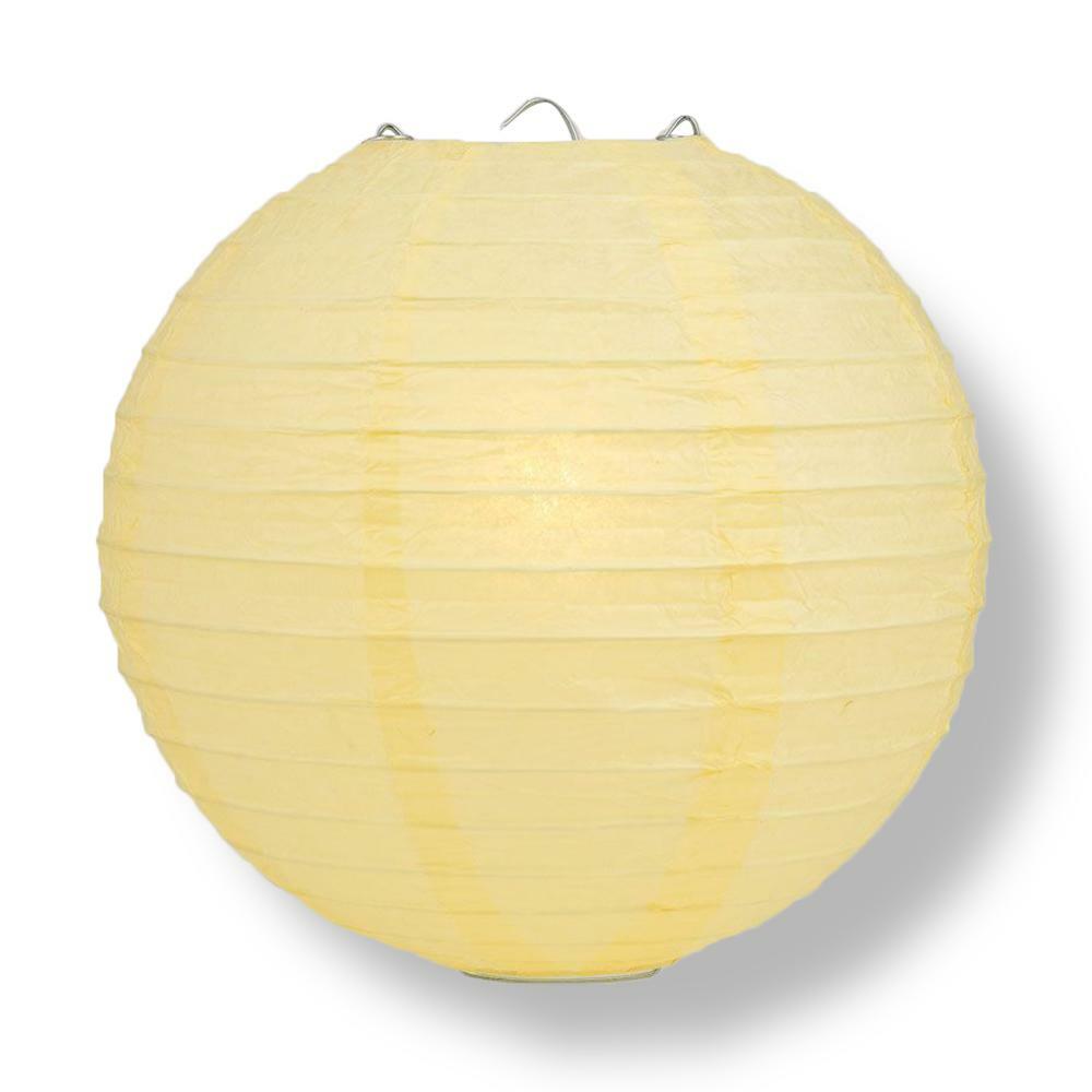 Quasimoon PaperLanternStore Decorative Paper Lantern – (Single, 10-Inch, Lemo…