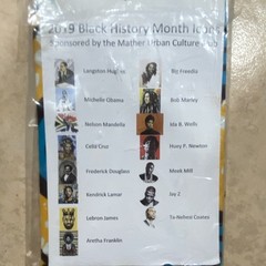 2019 Black History Month Icons Backdrop Mandela Plastic Multicolor