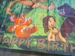 Tarzan Party Decor Backdrop Banner Tapestry Birthday Gift 5x3ft