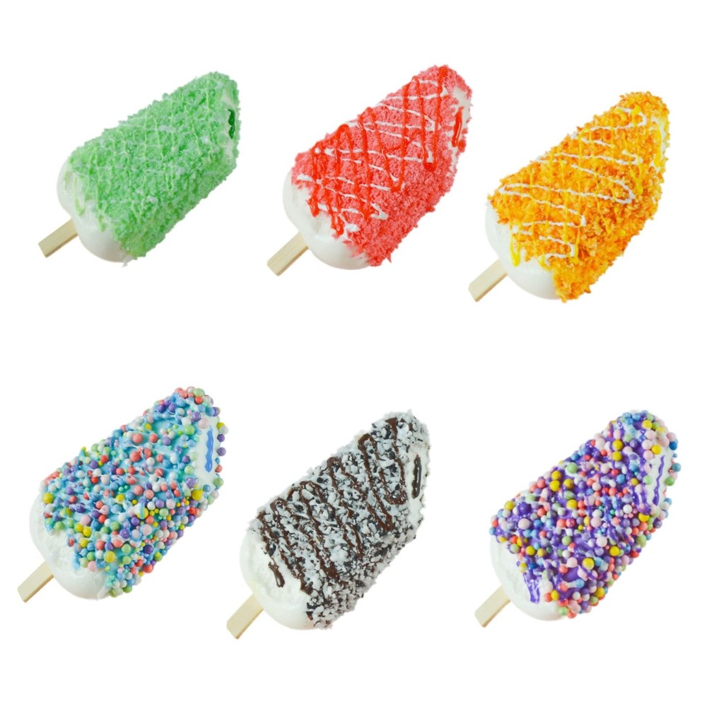 6 Pcs Artificial Ice Cream Fake Ice Cream Simulation Ice Cream Food Desserts Mod