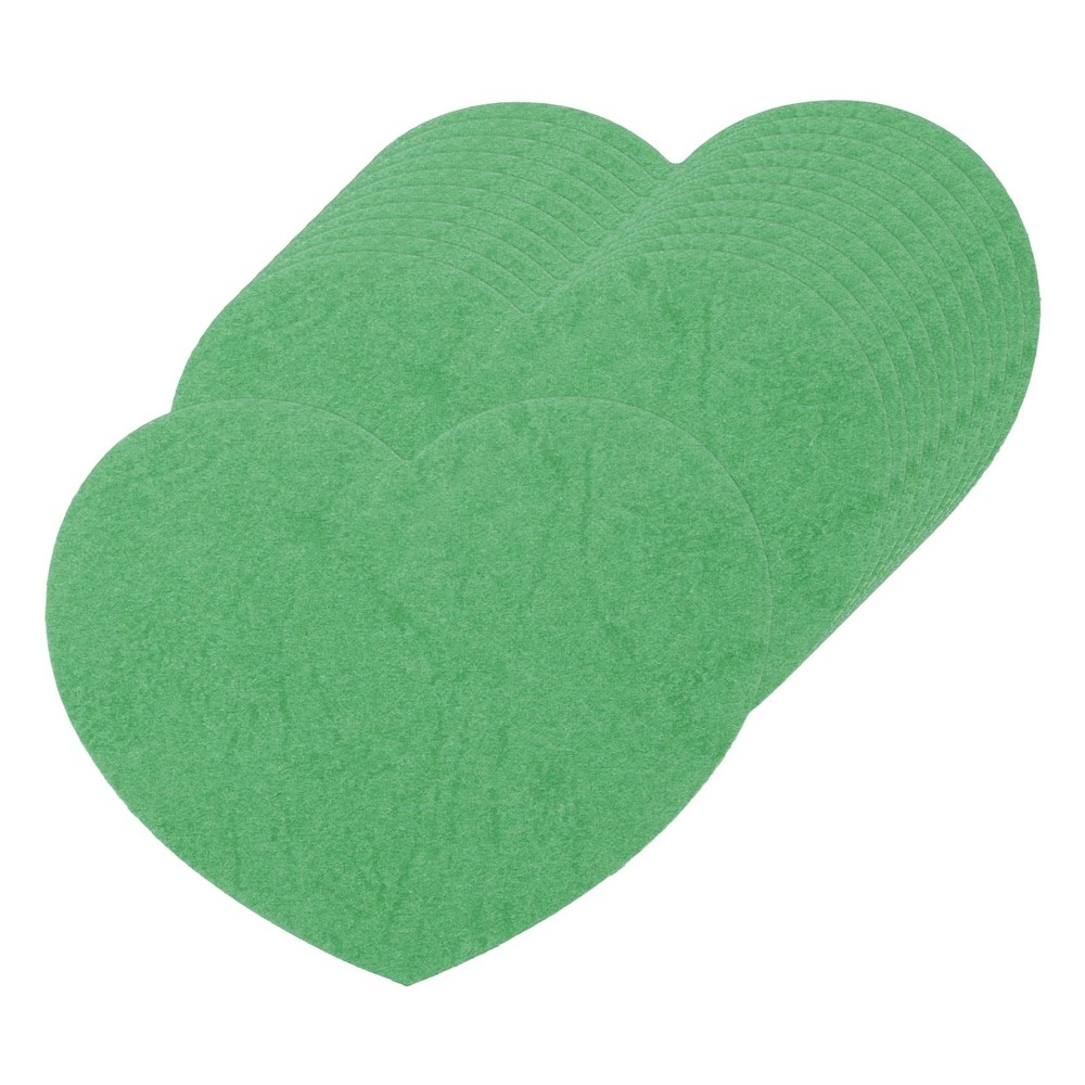 150 PCS Green Heart Paper Cutouts Small Tags 2.5 Inch Valentines Day Craft
