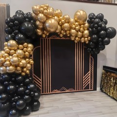 Black Balloons 150 pcs Different Sizes Pack of 18 12 10 5 Inch Matte Black Latex