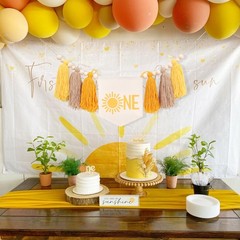 First Trip Around the Sun Boho Banner – You Are My Sunshine, Space Party Deco…