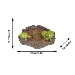 Resin Turtle Statue for Outdoor Pool Garden Courtyard Decorative Ornament