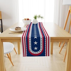 Multi-Functional Patriotic Stars Table Runner for 4th of July Celebrations