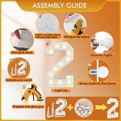 Elegant 4FT Light Up Number Sculpture – Perfect for Class of 2026 Celebrations