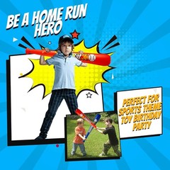 Inflatable Baseball Bats in Bulk – (Pack of 12) – Giant 42 Inch Baseball Party F