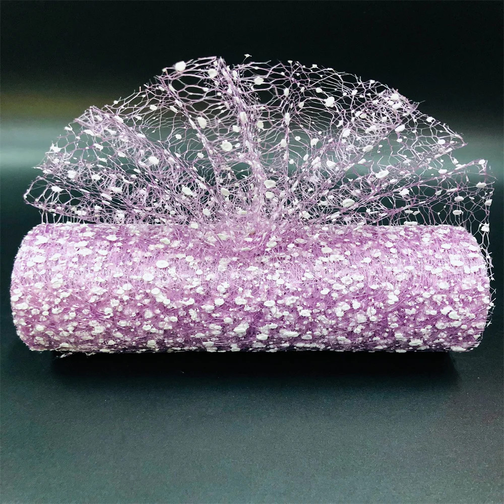 Floral Tulle Roll 15cm x 9.14m Wedding Baby Shower Party Decor Craft DIY Fabric