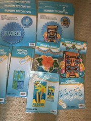 (20 New Packs) HALLMARK Party Express HAWAIIAN Luau Decorations-Retail over $84