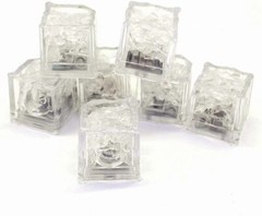 12Pcs Waterproof LED Ice Cubes, Multicolor Light Up Glow Cubes for Bar Wedding