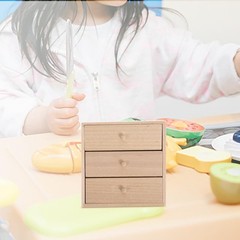 Mini Doll House Bookcase Playset Accessories – Miniature Wood Bookshelf & Cab…