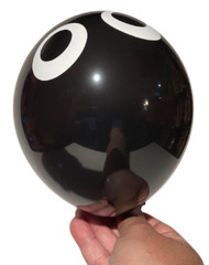 10 Pack 5″ BLACK SPIDER EYES LATEX BALLOONS Sculptures Cartoon Eyeballs Animal