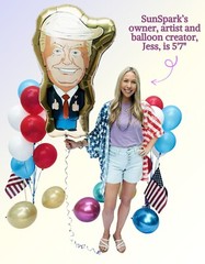 HUGE 40-Inch Donald Trump Gold Foil Balloon