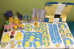 Over 376 Piece Rubber Ducky Baby Shower Kit – Games, Menu, Photos & Phone Assist
