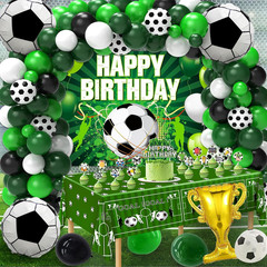 Soccer Party Decorations, 122Pcs World Soccer Birthday Party Decorations Supplie