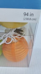 Mini Paper Lantern Indoor Outdoor Party String Lights, 10 Lanterns