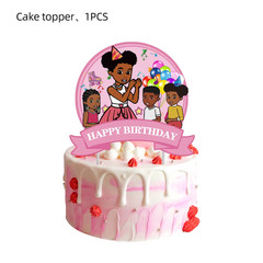 Hot TV Gracie Corner Theme Birthday Party Cake Topper Decoration Paper Tableware
