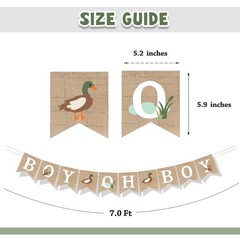 Mallard Duck Themed Boy Oh Boy Burlap Banner Hunting Party Decorations Mallar…