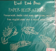 East End Press Paper Garland 4 Packs 2 Birds 2 Christmas