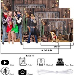 Versatile Western Photo Booth Background 13×6 ft