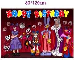 The Amazing Digital Circus Party Supply Banner Backdrop Toppers…