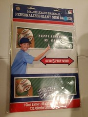 MLB Baseball Sports Banquet Birthday Party Giant Sign Banner Wall Decoration