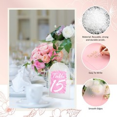 30 Sets 6 x 4 Inch Blank Frosted Arch Acrylic Sign Base Wedding Table Number
