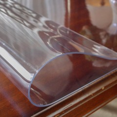 OstepDecor Clear Table Protector 24×24 Inch 2mm Thick Plastic Waterproof PVC Des