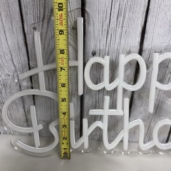 Happy Birthday LED Neon Sign USB Light Party Wall Decor w/ Dimmer