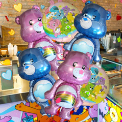 6 Care Bears balloon party birthday supplies decoration happy theme gift idea