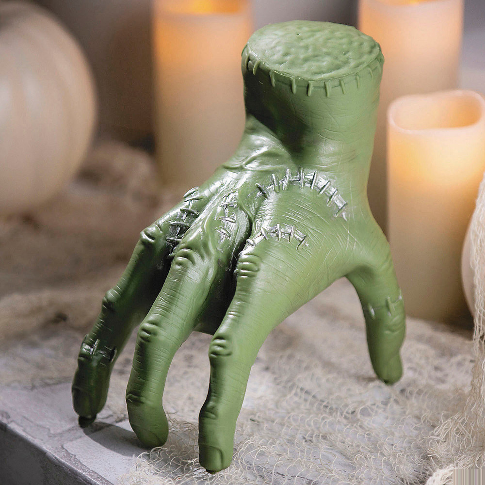 7″ Animated Green Crawling Severed Hand Halloween Decoration – Morris Costumes