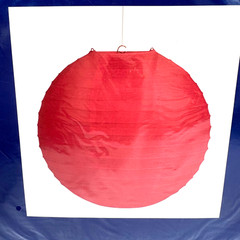 Party Lantern Raspberry Pink 12″ Round Paper Set of 2 by Paper Art NOS