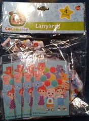 BRAND NEW COCOMELON 4-PACK LANYARDS AGES 3+ GREAT FOR SCHOOL! LAST 4-PACKS LEFT!