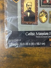 Scene Setters Gothic Mansion Portraits Halloween Hallway Decorations Prop Kit