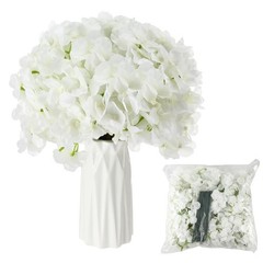 Elegant 20″ Tall Acrylic Wedding Flower Stand Centerpieces with Hydrangeas (6 Pc