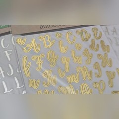 New Gold and Silver Alphabet Stickers #208 Crafts Journals Albums Labeling Gifts