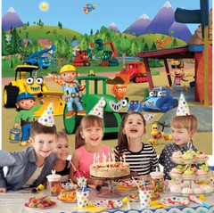 Bob the Builder Party Supplies Backdrop Banner Poster Vinyl 5x3ft Birthday Gift