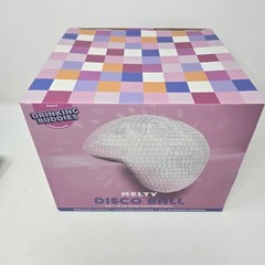 Party Drinking Buddies Melty Disco Ball 7.5″ Handmade Groovy Mirror Decor NEW