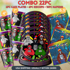 Gorilla tag Party Supplies happy birthday centerpiece decoration gift cup plate
