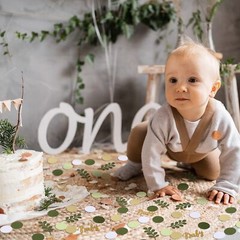 400 Pcs Greenery Baby Shower Confetti Eucalyptus Gold Table Scatter Dots
