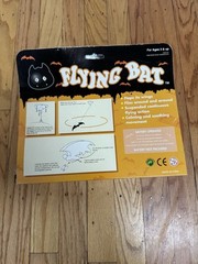 VTG Halloween 9” 90s Flying ANIMATED VAMPIRE BAT Flaps Wings Light Up Eyes WORKS