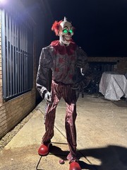 Clown Animated Halloween Prop With Lights And Sound Huge Decoration