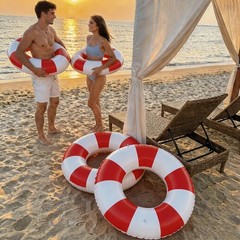 4PCS Floats for Adults Rings Striped Pool Float Large Swim Ring for Adults,30…