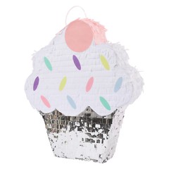 Holiday Decoration Surprise Candy Party Pinata Ice Cream Cake Pinata w/ Stick