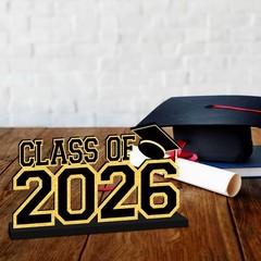 2026 Graduation Decorations, 11.8″ x 6.3″ Glitter Black x 6.3″,
