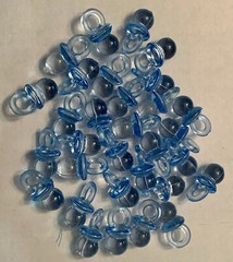 Blue Baby Shower Lot «BOY» (TREAT BOXES & RIBBON/PACIFIER CHARM/MOM TO BE SASH)