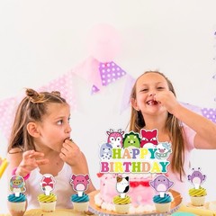 25 Piece Squishmellow Birthday Decorations for Kids Birthday Party Supplies.
