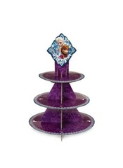 DISNEY FROZEN WILTON 3 DIMENSIONAL CUPCAKE STAND THREE TIER PARTY DISPLAY 16″T