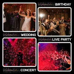 Ultimate Confetti Red Biodegradable Confetti – Rectangular Fluttering Tissue